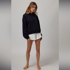 RARE Spiritual Gangster Dolman Patchwork Black Hoodie 100% cotton